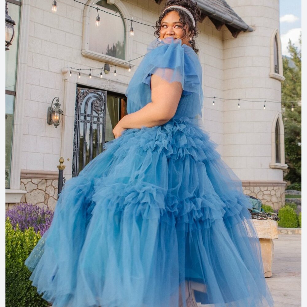 Ivy City Co Blue Prom Dress